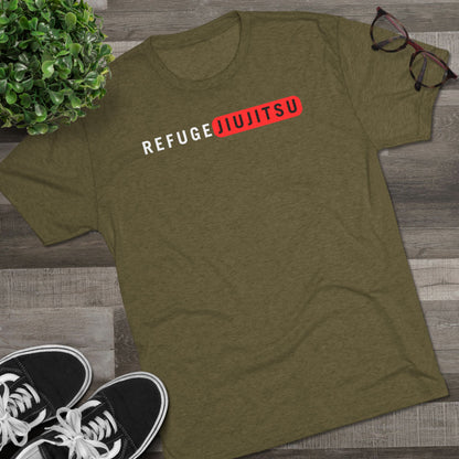 Refuge Jiu Jitsu Red Box Tri-Blend Tee - Dark