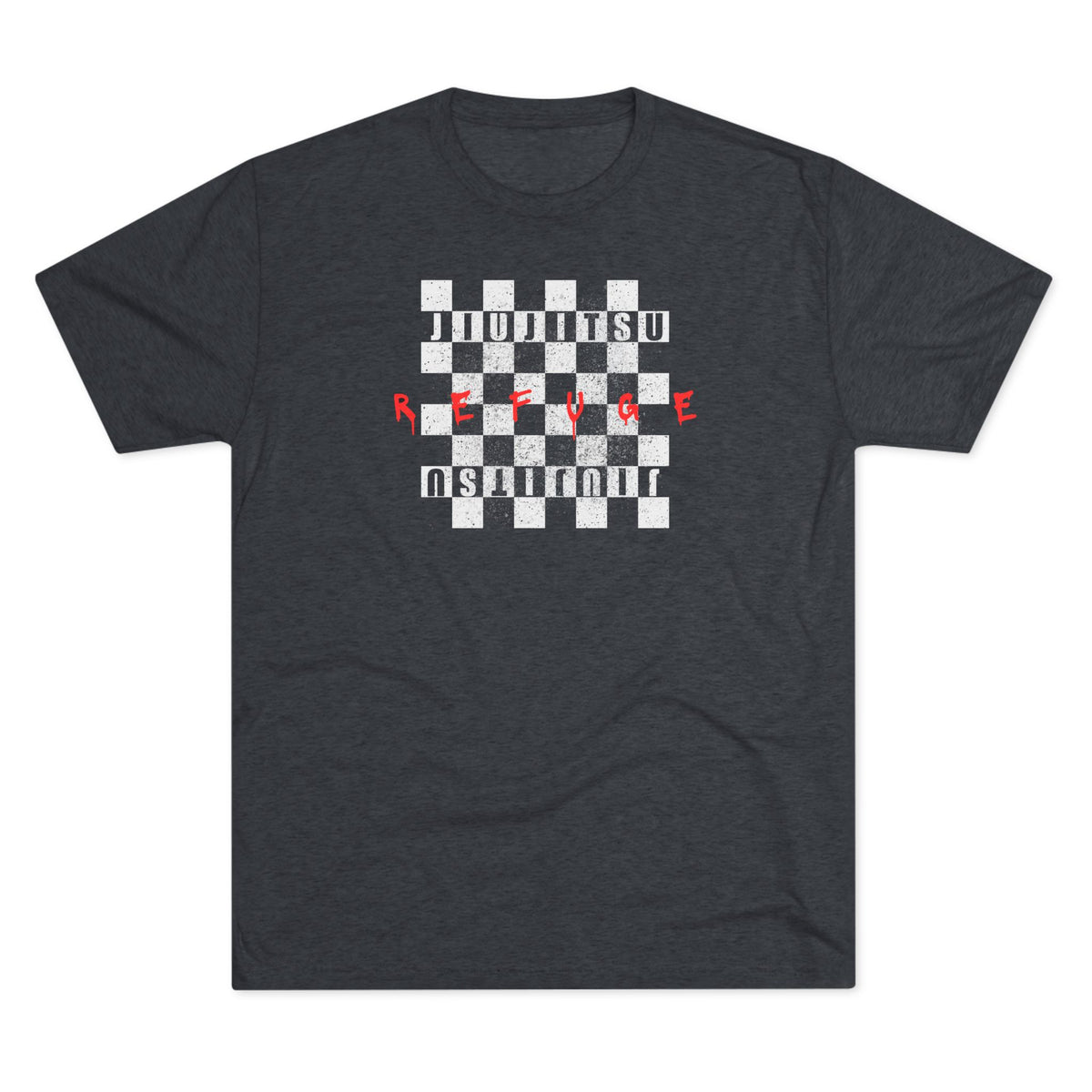 Refuge Checkered Tri-Blend Tee - Dark