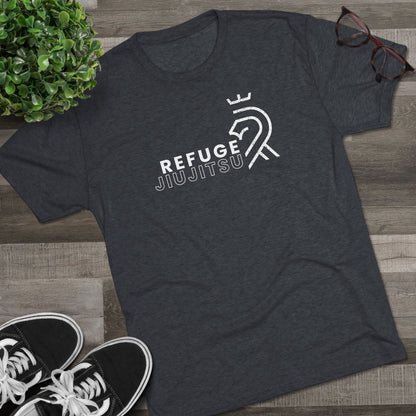 Refuge Jiu Jitsu Lion Logo Tri-Blend Tee - Dark