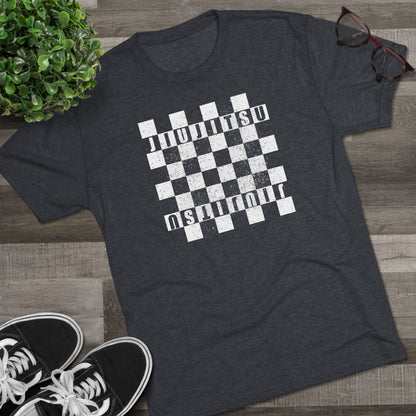 Jiu Jitsu Checkered Tri-Blend Tee - Dark