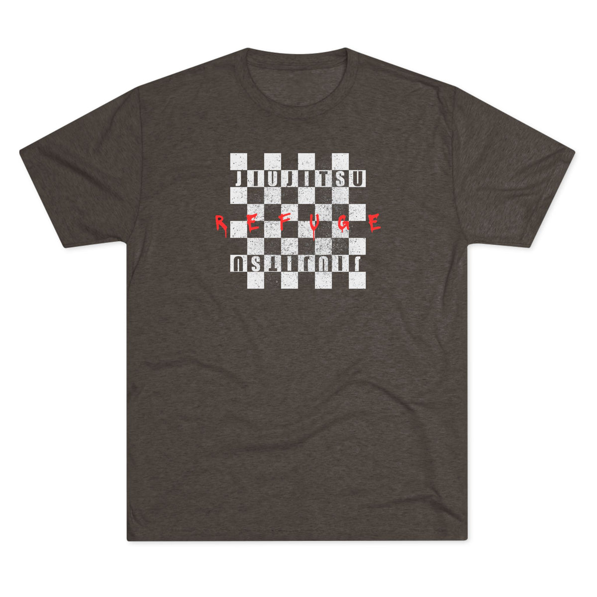 Refuge Checkered Tri-Blend Tee - Dark