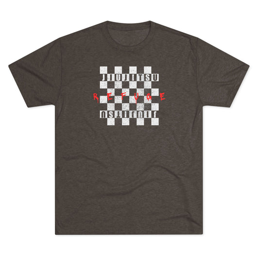 Refuge Checkered Tri-Blend Tee - Dark