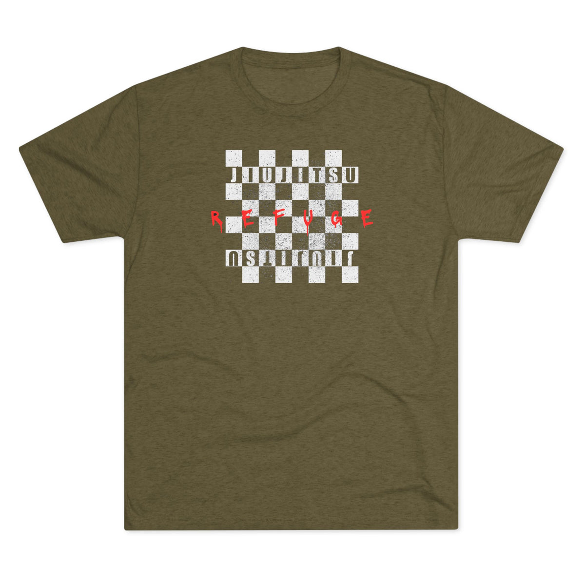 Refuge Checkered Tri-Blend Tee - Dark