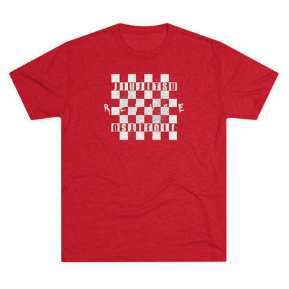 Refuge Checkered Tri-Blend Tee - Dark (Red/Black Edition)
