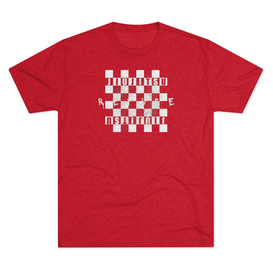 Refuge Checkered Tri-Blend Tee - Dark (Red/Black Edition)