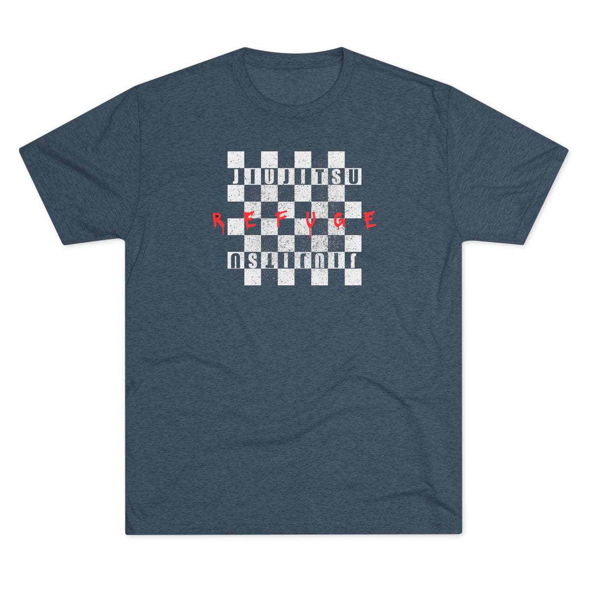 Refuge Checkered Tri-Blend Tee - Dark