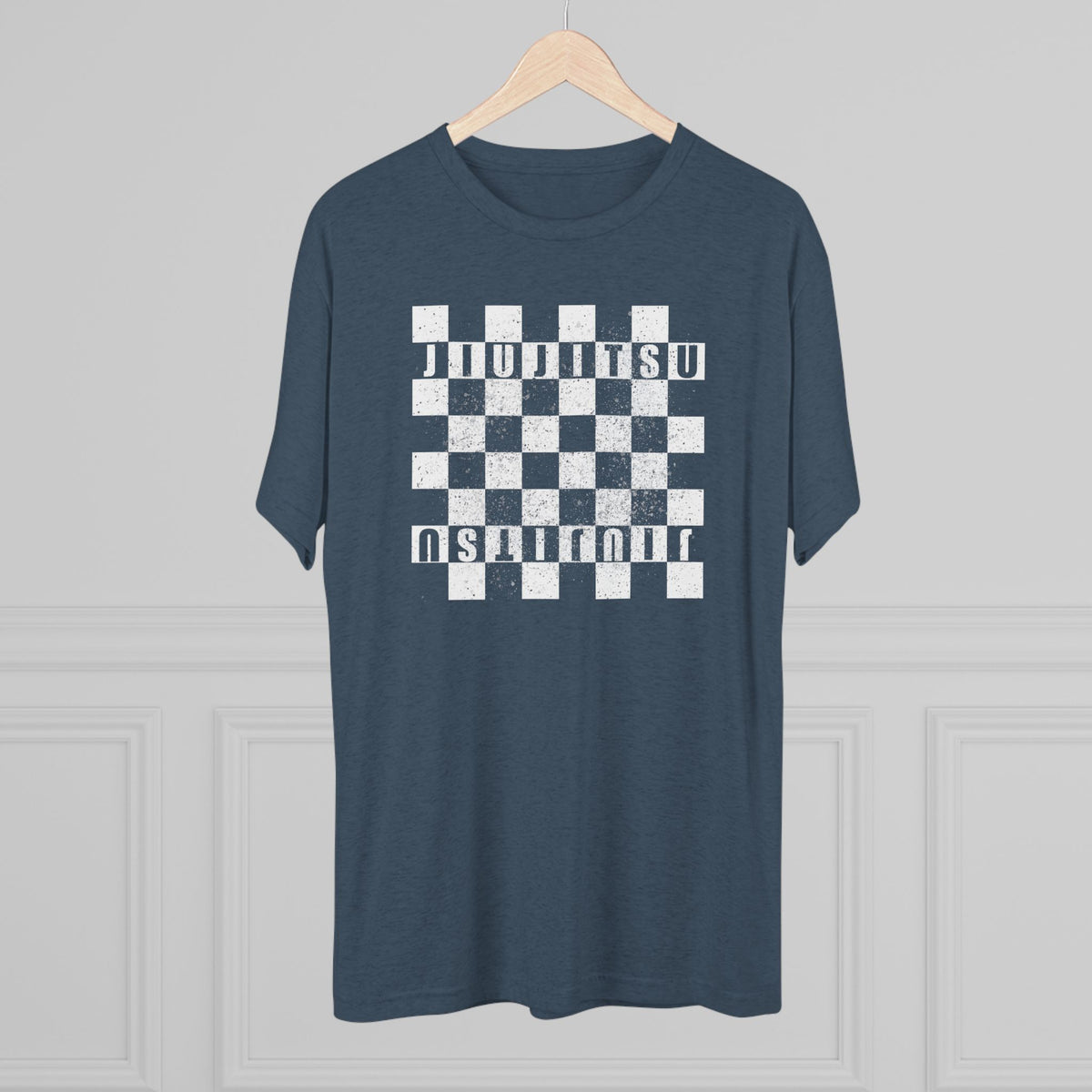 Jiu Jitsu Checkered Tri-Blend Tee - Dark