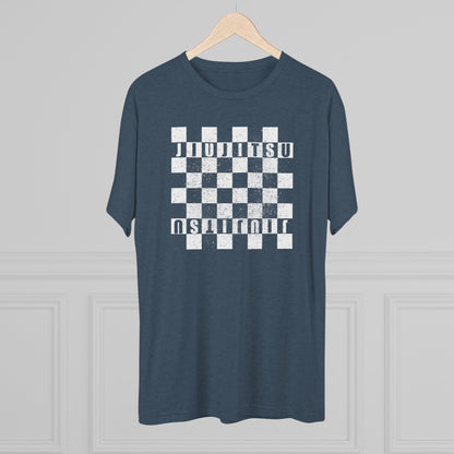 Jiu Jitsu Checkered Tri-Blend Tee - Dark